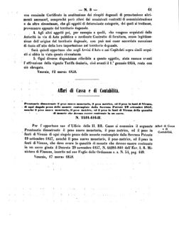 Verordnungsblatt für den Dienstbereich des K.K. Finanzministeriums für die im Reichsrate Vertretenen Königreiche und Länder 18580321 Seite: 11