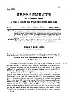 Verordnungsblatt für den Dienstbereich des K.K. Finanzministeriums für die im Reichsrate Vertretenen Königreiche und Länder 18581009 Seite: 1