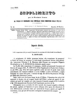 Verordnungsblatt für den Dienstbereich des K.K. Finanzministeriums für die im Reichsrate Vertretenen Königreiche und Länder 18581011 Seite: 1