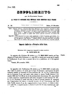 Verordnungsblatt für den Dienstbereich des K.K. Finanzministeriums für die im Reichsrate Vertretenen Königreiche und Länder 18581211 Seite: 1