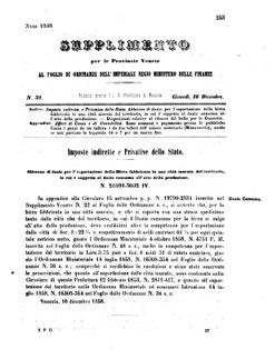 Verordnungsblatt für den Dienstbereich des K.K. Finanzministeriums für die im Reichsrate Vertretenen Königreiche und Länder 18581216 Seite: 1