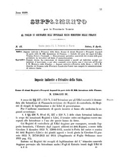 Verordnungsblatt für den Dienstbereich des K.K. Finanzministeriums für die im Reichsrate Vertretenen Königreiche und Länder 18590402 Seite: 1