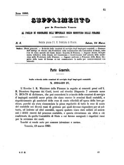 Verordnungsblatt für den Dienstbereich des K.K. Finanzministeriums für die im Reichsrate Vertretenen Königreiche und Länder 18600324 Seite: 1