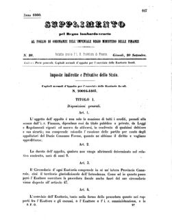 Verordnungsblatt für den Dienstbereich des K.K. Finanzministeriums für die im Reichsrate Vertretenen Königreiche und Länder 18600920 Seite: 1