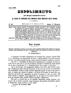 Verordnungsblatt für den Dienstbereich des K.K. Finanzministeriums für die im Reichsrate Vertretenen Königreiche und Länder 18601201 Seite: 1