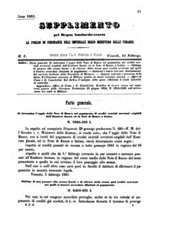 Verordnungsblatt für den Dienstbereich des K.K. Finanzministeriums für die im Reichsrate Vertretenen Königreiche und Länder 18610215 Seite: 1