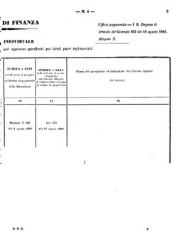 Verordnungsblatt für den Dienstbereich des K.K. Finanzministeriums für die im Reichsrate Vertretenen Königreiche und Länder 18620125 Seite: 9