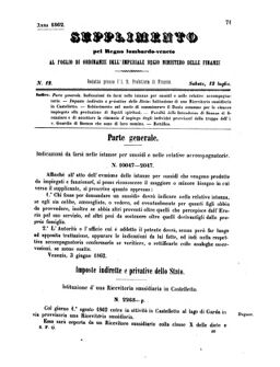 Verordnungsblatt für den Dienstbereich des K.K. Finanzministeriums für die im Reichsrate Vertretenen Königreiche und Länder 18620712 Seite: 1