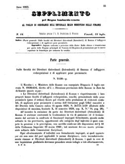 Verordnungsblatt für den Dienstbereich des K.K. Finanzministeriums für die im Reichsrate Vertretenen Königreiche und Länder 18630731 Seite: 1