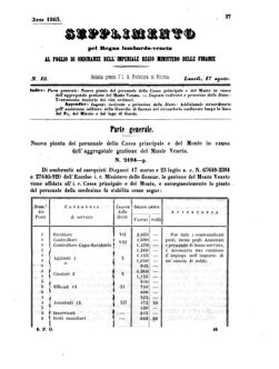 Verordnungsblatt für den Dienstbereich des K.K. Finanzministeriums für die im Reichsrate Vertretenen Königreiche und Länder 18630817 Seite: 1