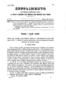 Verordnungsblatt für den Dienstbereich des K.K. Finanzministeriums für die im Reichsrate Vertretenen Königreiche und Länder 18630912 Seite: 1