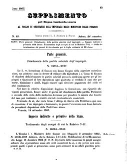 Verordnungsblatt für den Dienstbereich des K.K. Finanzministeriums für die im Reichsrate Vertretenen Königreiche und Länder 18630926 Seite: 1