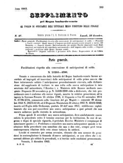 Verordnungsblatt für den Dienstbereich des K.K. Finanzministeriums für die im Reichsrate Vertretenen Königreiche und Länder 18631228 Seite: 1