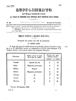 Verordnungsblatt für den Dienstbereich des K.K. Finanzministeriums für die im Reichsrate Vertretenen Königreiche und Länder 18631231 Seite: 1