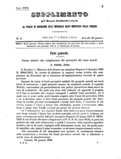 Verordnungsblatt für den Dienstbereich des K.K. Finanzministeriums für die im Reichsrate Vertretenen Königreiche und Länder 18640121 Seite: 1