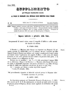 Verordnungsblatt für den Dienstbereich des K.K. Finanzministeriums für die im Reichsrate Vertretenen Königreiche und Länder 18641006 Seite: 1