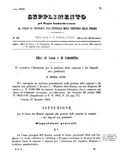 Verordnungsblatt für den Dienstbereich des K.K. Finanzministeriums für die im Reichsrate Vertretenen Königreiche und Länder 18641221 Seite: 1