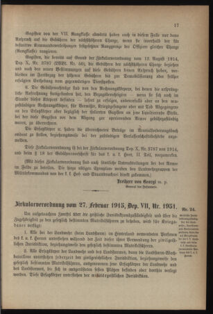 Verordnungsblatt für die k.k. Landwehr. Normalverordnungen 19150313 Seite: 3