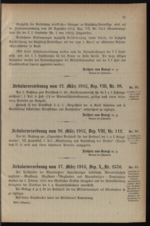 Verordnungsblatt für die k.k. Landwehr. Normalverordnungen 19150403 Seite: 5