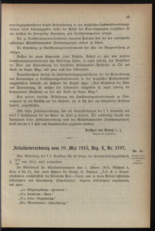 Verordnungsblatt für die k.k. Landwehr. Normalverordnungen 19150515 Seite: 3