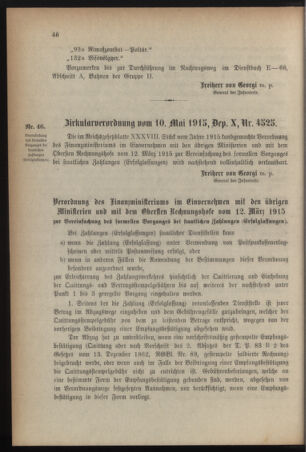 Verordnungsblatt für die k.k. Landwehr. Normalverordnungen 19150515 Seite: 4