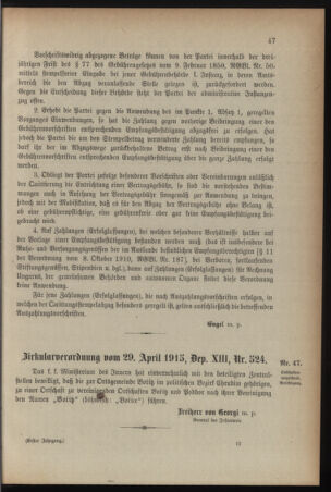 Verordnungsblatt für die k.k. Landwehr. Normalverordnungen 19150515 Seite: 5