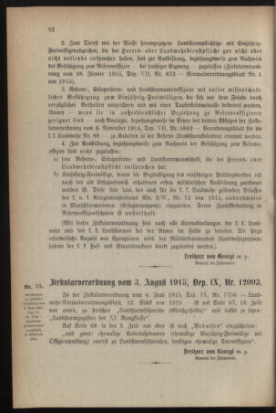 Verordnungsblatt für die k.k. Landwehr. Normalverordnungen 19150809 Seite: 6