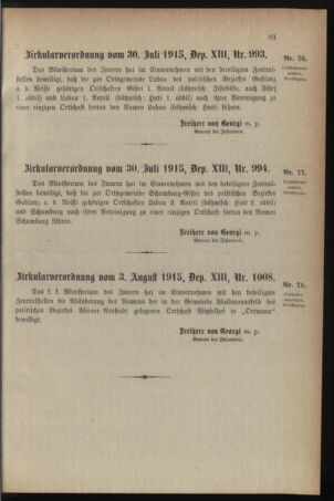 Verordnungsblatt für die k.k. Landwehr. Normalverordnungen 19150809 Seite: 7