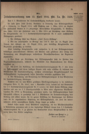 Verordnungsblatt für die k.k. Landwehr. Normalverordnungen 19160422 Seite: 5