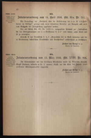 Verordnungsblatt für die k.k. Landwehr. Normalverordnungen 19160422 Seite: 6