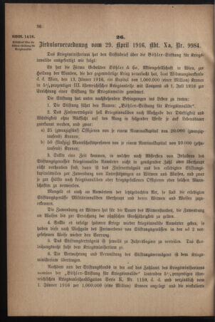 Verordnungsblatt für die k.k. Landwehr. Normalverordnungen 19160506 Seite: 2