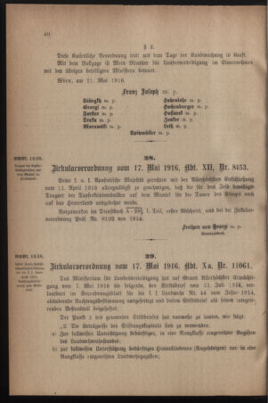 Verordnungsblatt für die k.k. Landwehr. Normalverordnungen 19160520 Seite: 2