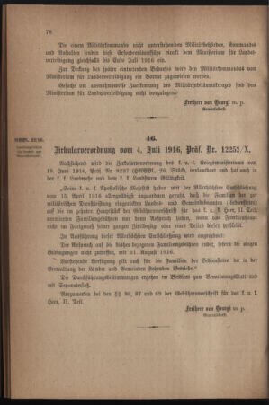 Verordnungsblatt für die k.k. Landwehr. Normalverordnungen 19160708 Seite: 2