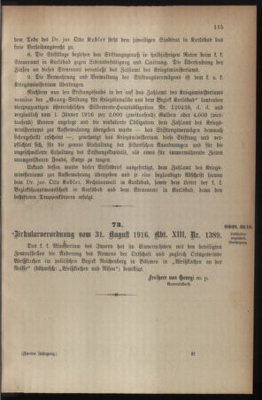 Verordnungsblatt für die k.k. Landwehr. Normalverordnungen 19160909 Seite: 5