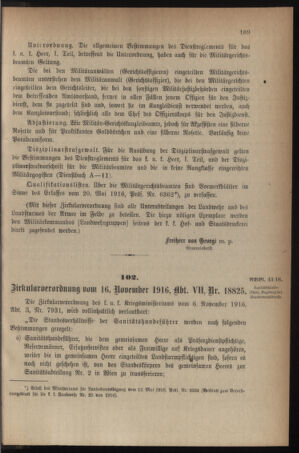 Verordnungsblatt für die k.k. Landwehr. Normalverordnungen 19161125 Seite: 3