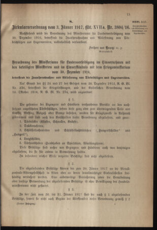 Verordnungsblatt für die k.k. Landwehr. Normalverordnungen 19170113 Seite: 9