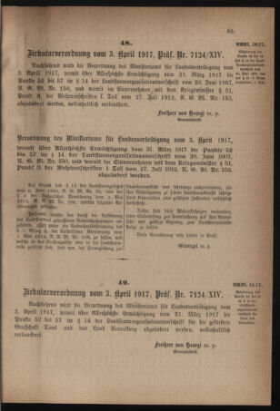 Verordnungsblatt für die k.k. Landwehr. Normalverordnungen 19170407 Seite: 5