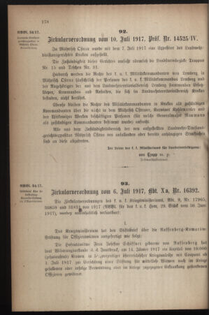 Verordnungsblatt für die k.k. Landwehr. Normalverordnungen 19170714 Seite: 2