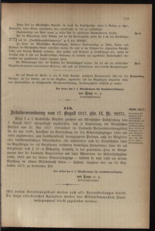 Verordnungsblatt für die k.k. Landwehr. Normalverordnungen 19170817 Seite: 3