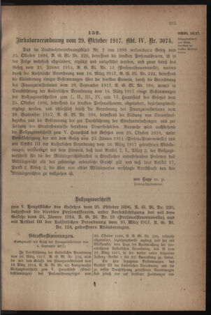 Verordnungsblatt für die k.k. Landwehr. Normalverordnungen 19171103 Seite: 3