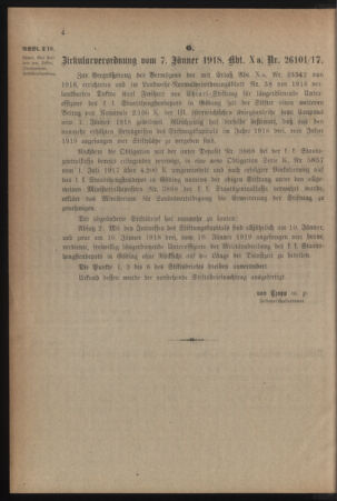 Verordnungsblatt für die k.k. Landwehr. Normalverordnungen 19180112 Seite: 2