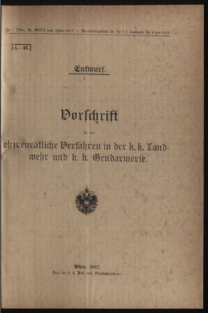 Verordnungsblatt für die k.k. Landwehr. Normalverordnungen 19180126 Seite: 3