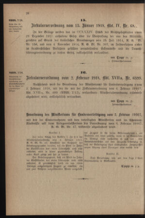 Verordnungsblatt für die k.k. Landwehr. Normalverordnungen 19180209 Seite: 2