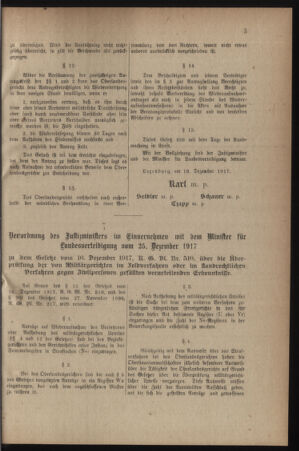 Verordnungsblatt für die k.k. Landwehr. Normalverordnungen 19180209 Seite: 5