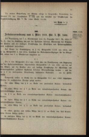 Verordnungsblatt für die k.k. Landwehr. Normalverordnungen 19180309 Seite: 3