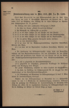 Verordnungsblatt für die k.k. Landwehr. Normalverordnungen 19180406 Seite: 2