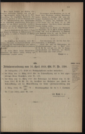 Verordnungsblatt für die k.k. Landwehr. Normalverordnungen 19180504 Seite: 3