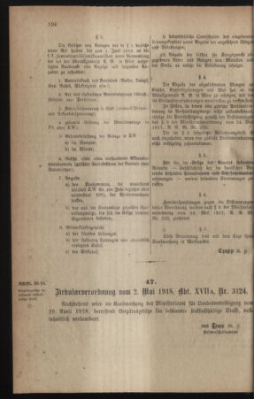 Verordnungsblatt für die k.k. Landwehr. Normalverordnungen 19180511 Seite: 2