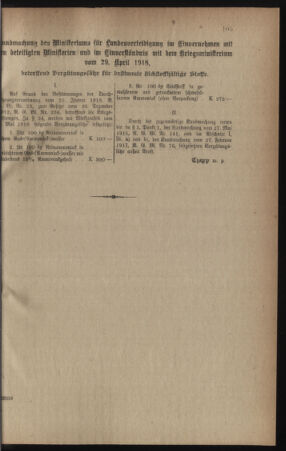 Verordnungsblatt für die k.k. Landwehr. Normalverordnungen 19180511 Seite: 3