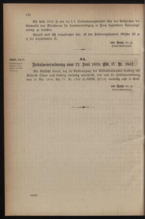 Verordnungsblatt für die k.k. Landwehr. Normalverordnungen 19180629 Seite: 2